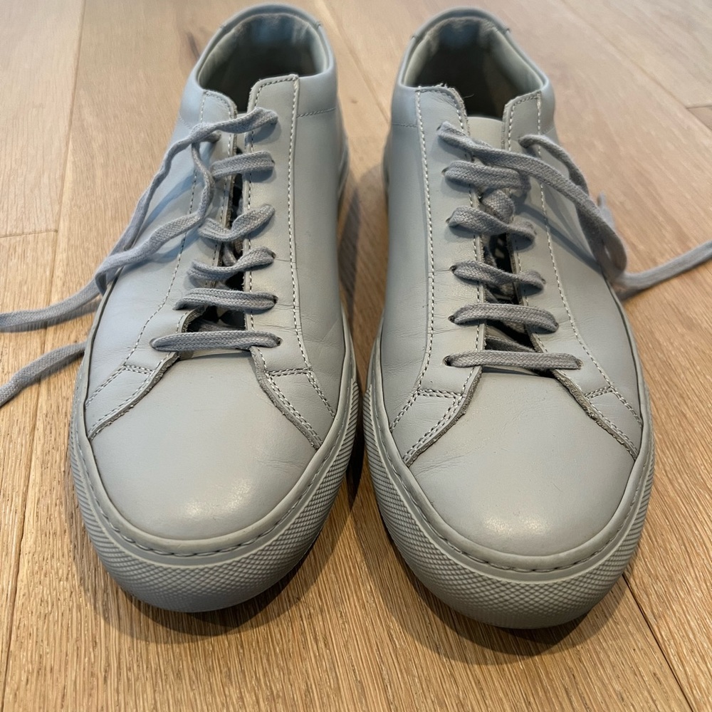 Common Projects Original Leather Achilles Low in Grey.  Size 41